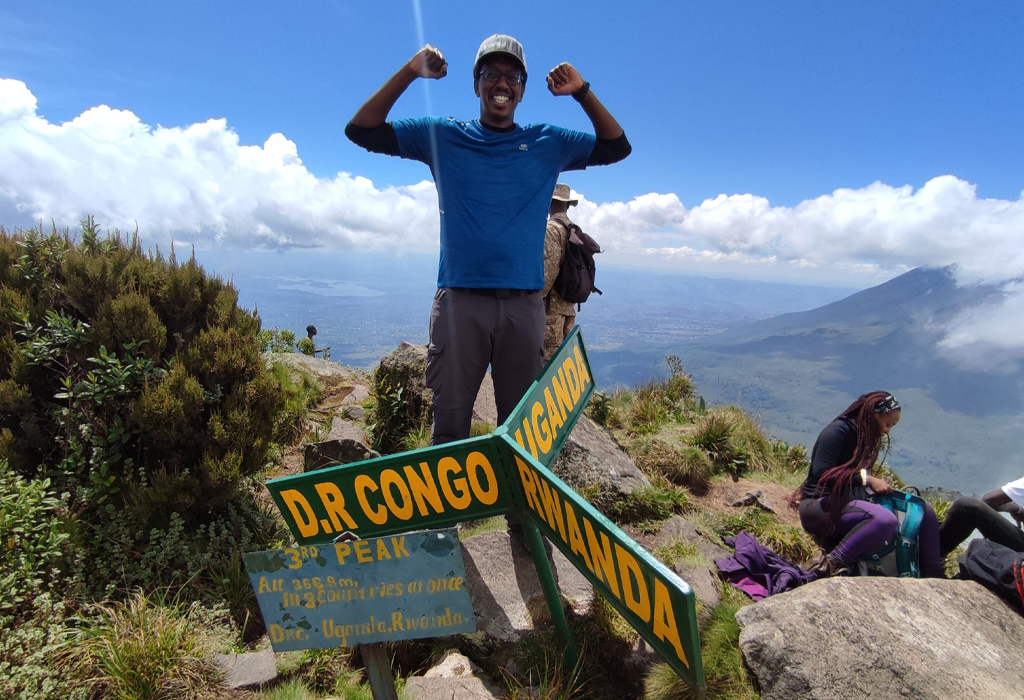 Hiking Mount Sabyinyo in Uganda
